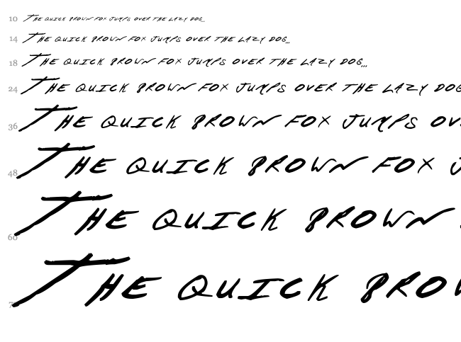 Aquila Cs font waterfall